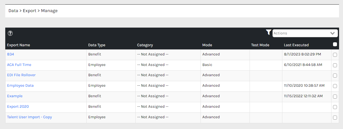 CHR - Data - Exports - Manage - Export List - 00.png