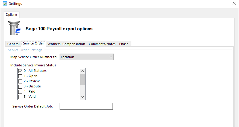 ALX - Sage 100 Contractor - Settings - Service Order.png