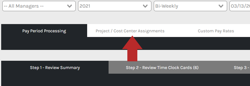 CHR - Time and Attendance - Time Clock Records - Menu - Projects Tab - 00.png