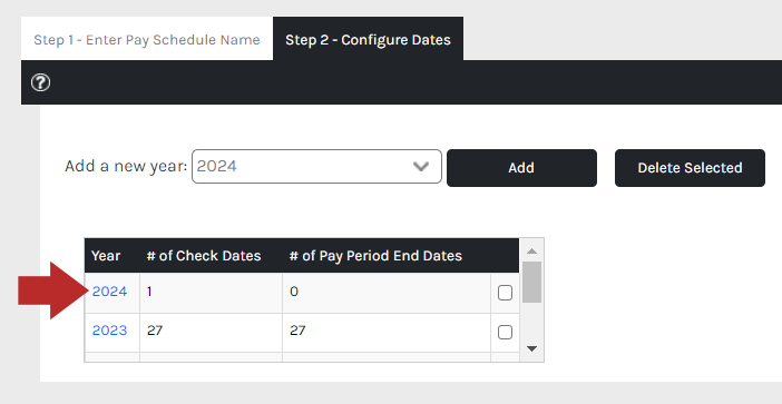 CHR - Setup Properties - Pay Schedules - Select Year - 01.png