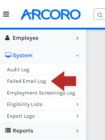 CHR - Menu - System - Failed Email Log - 00.png