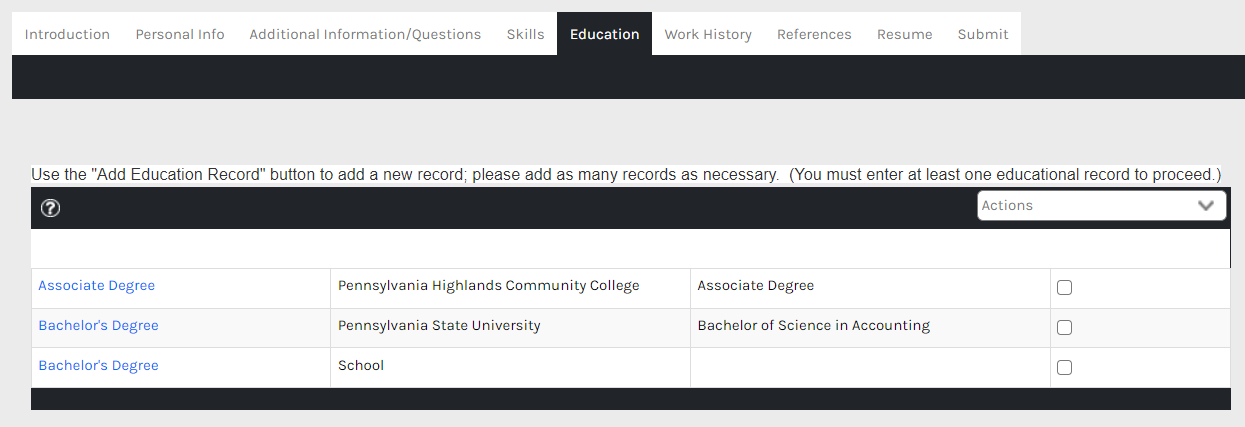 CHR - Applicant Tracking - Applicant Details - Education - 00.png