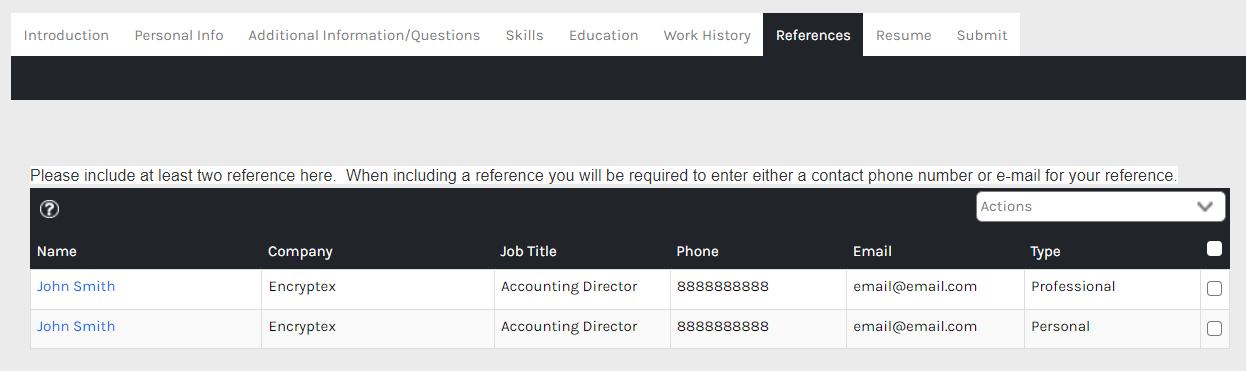 CHR - Applicant Tracking - Applicant Details - References - 00.png