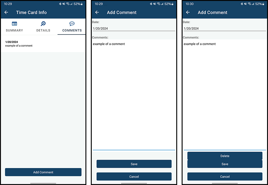 AHR Mobile App - Time Card Comments - 00.png