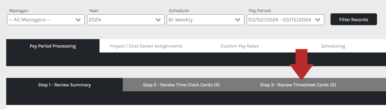 CHR - Time and Attendance - Time Sheet Records - Menu - Tabs - 01.png
