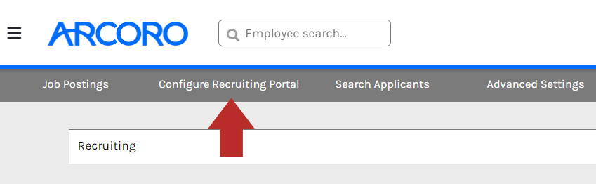 Applicant Tracking - Menu Bar - Configure Recruiting Portal - 00.png