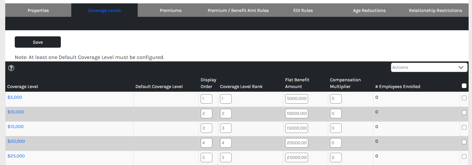 CHR - Settings - Benefit Management - Benefit Properties - Plan - 2025 - Coverage Levels - 00.png