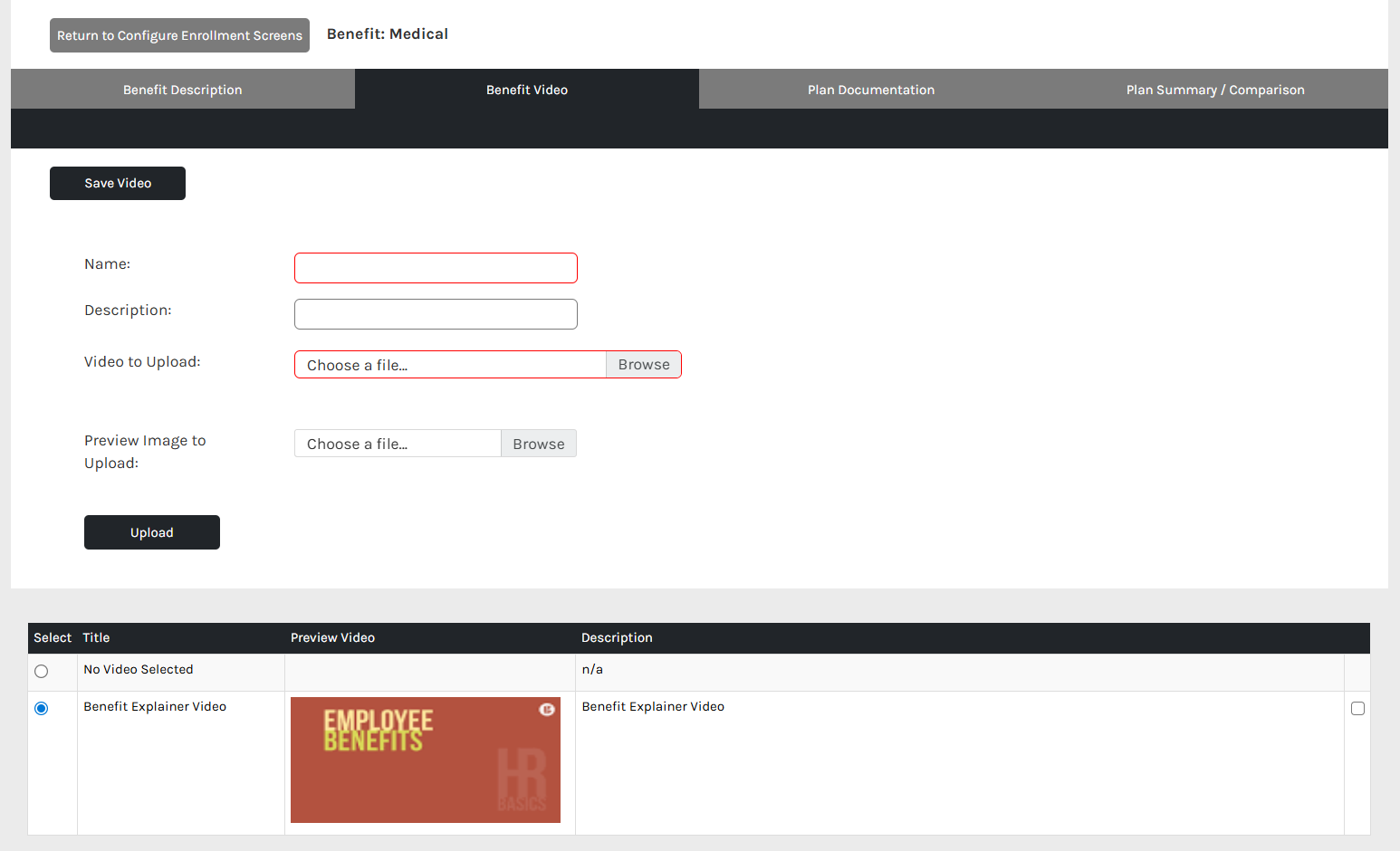 CHR - Settings - Benefit Management - Configure Enrollment Screen - Benefit Video - 00.png