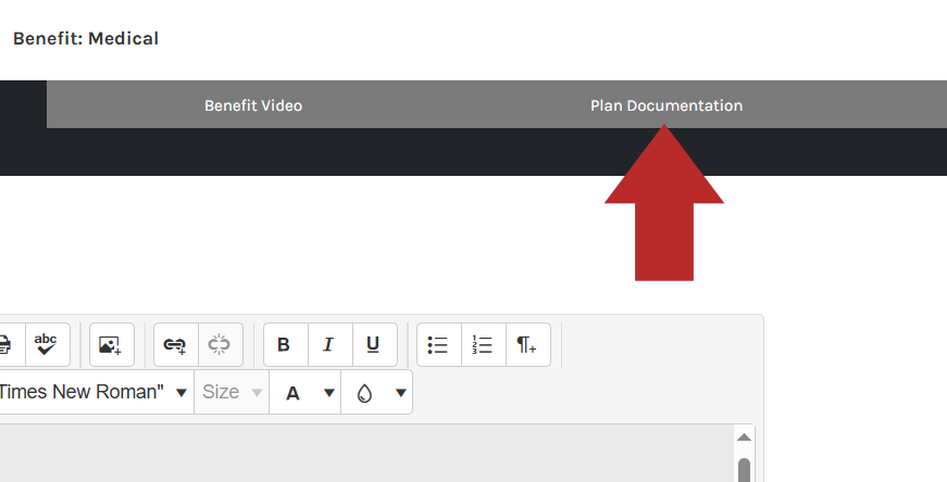 CHR - Settings - Benefit Management - Configure Enrollment Screen - Tabs - Plan Documentation.png
