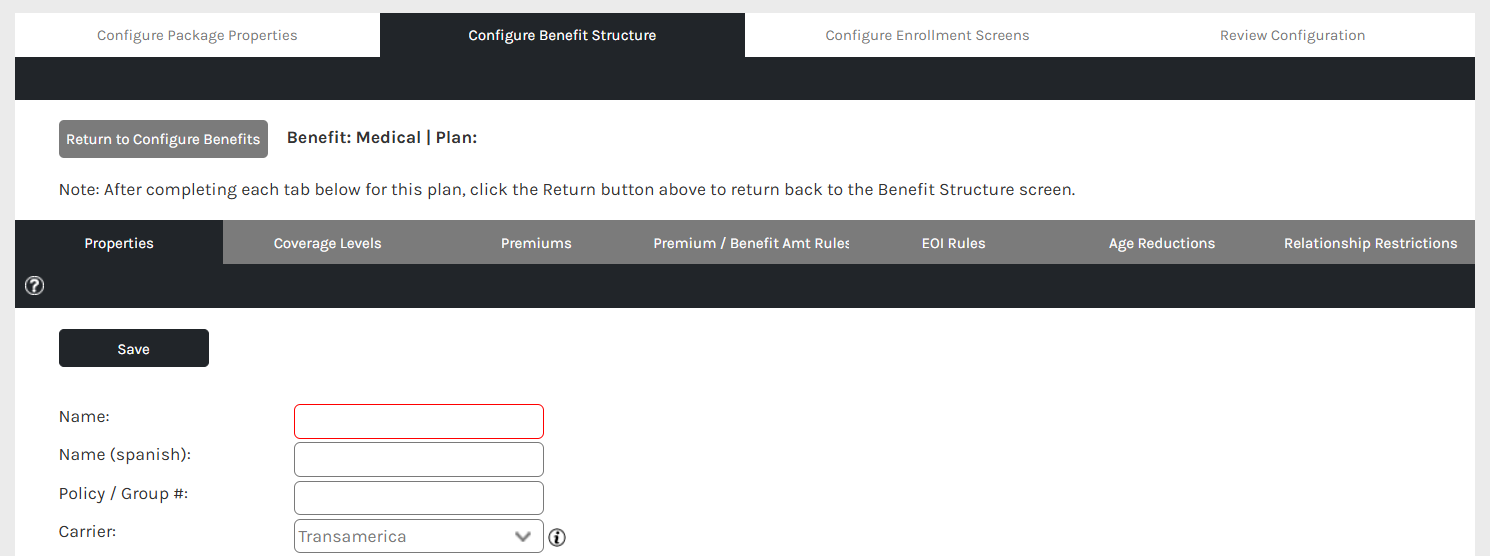 CHR - Benefit Management - Configure Benefit Structure - Plan - Menu - 00.png