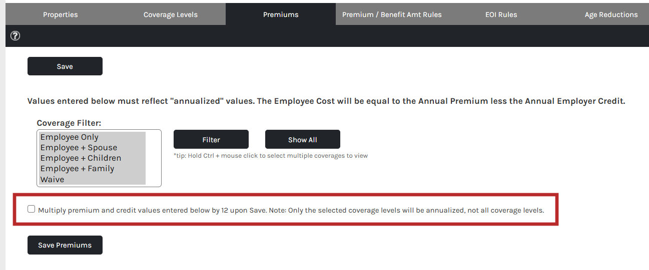 CHR - Settings - Benefit Management - Benefit Properties - Plan - 2025 - Premiums - 05.png
