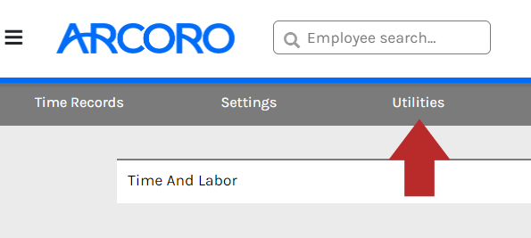 CHR - Time and Attendance - Menu Bar - Utilities - 00.png