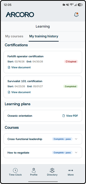 ARCAPP - Learning - My Training History - 00.png