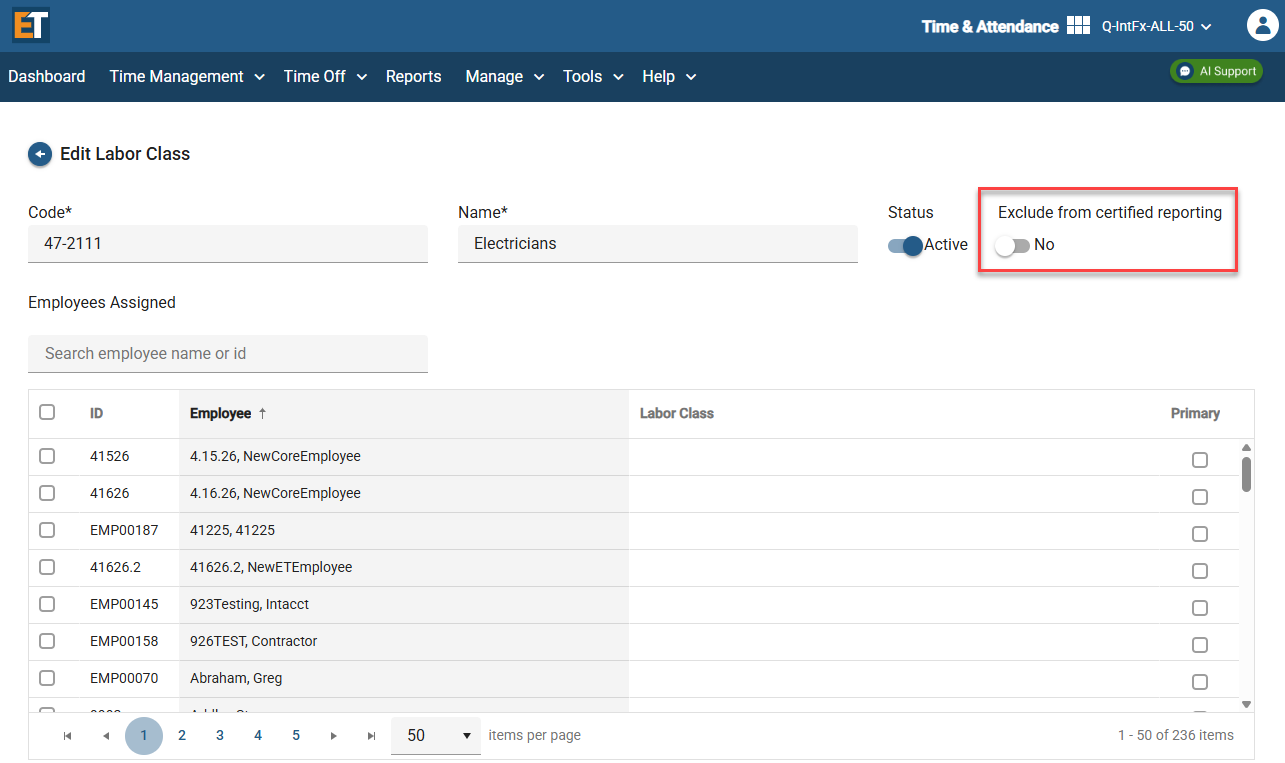Exclude from Certified Reporting in Time.png
